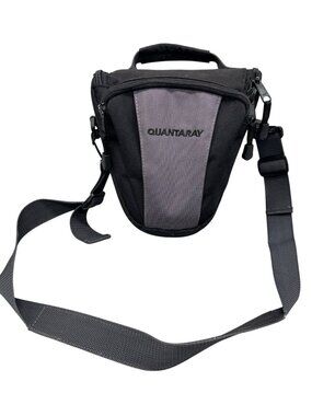 Quantaray Camera Bag Adjustable Strap Padded Interior Multiple Compartments READ
